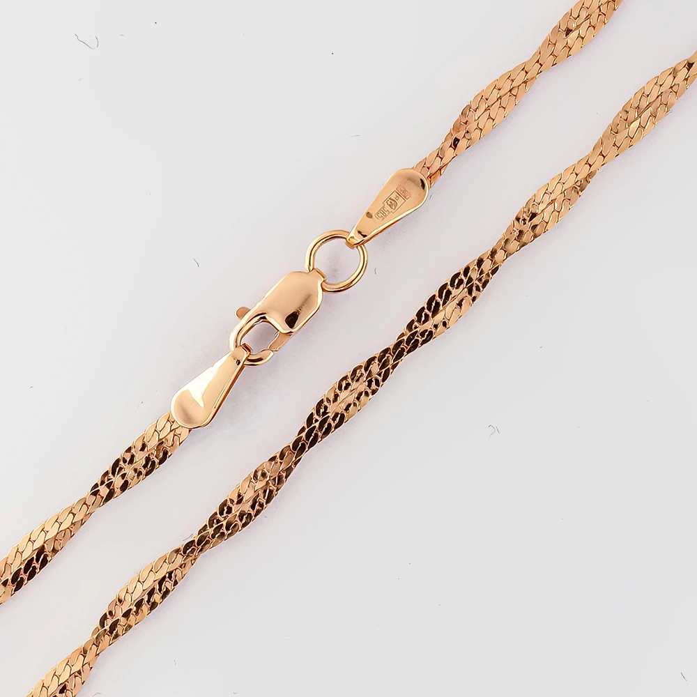 Цепь из красного золота 585 пробы