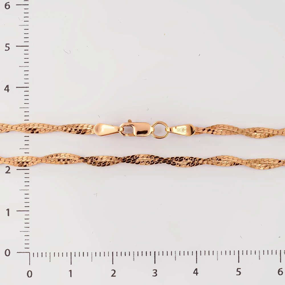 Цепь из красного золота 585 пробы