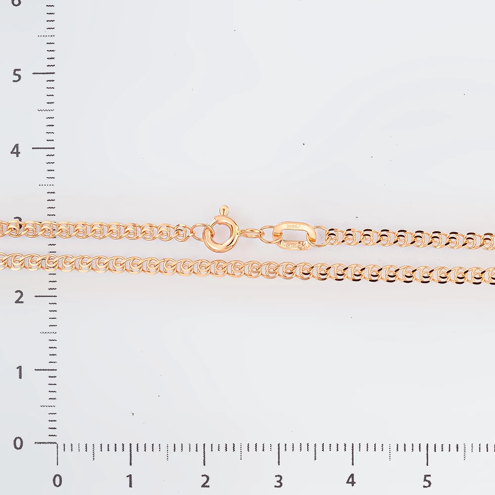 Цепь из красного золота 585 пробы