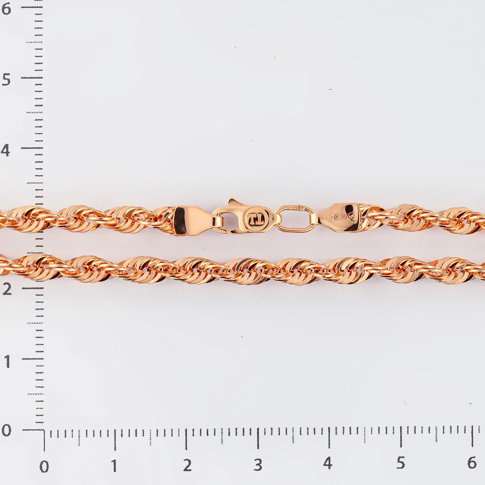 Цепь из красного золота 585 пробы