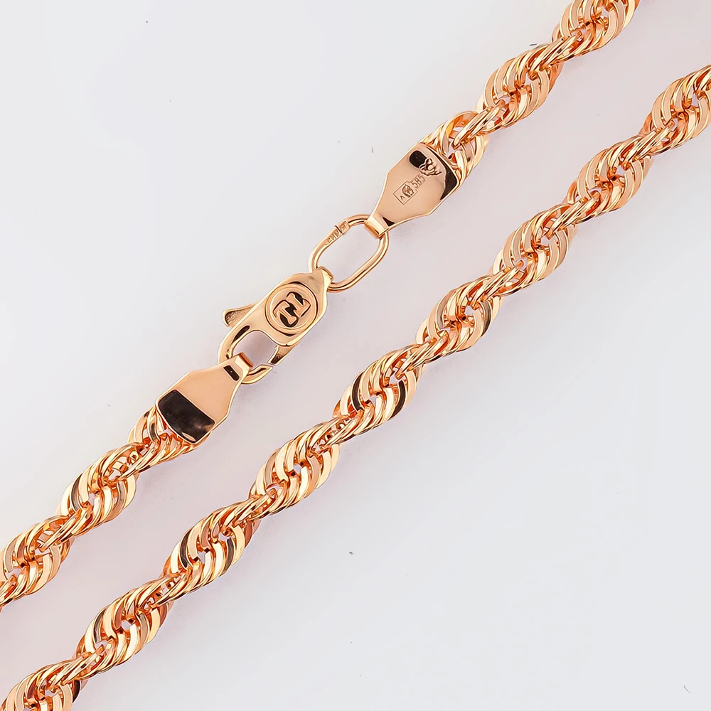 Цепь из красного золота 585 пробы