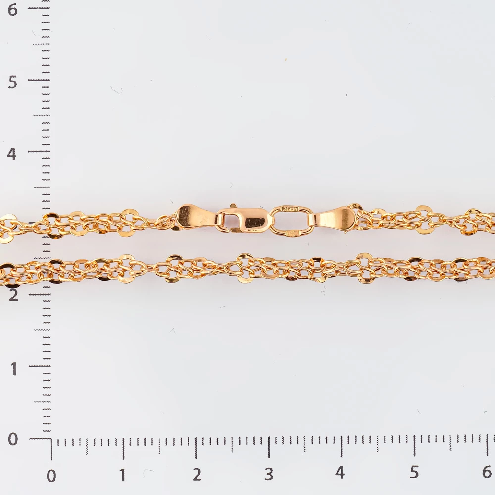 Цепь из красного золота 585 пробы