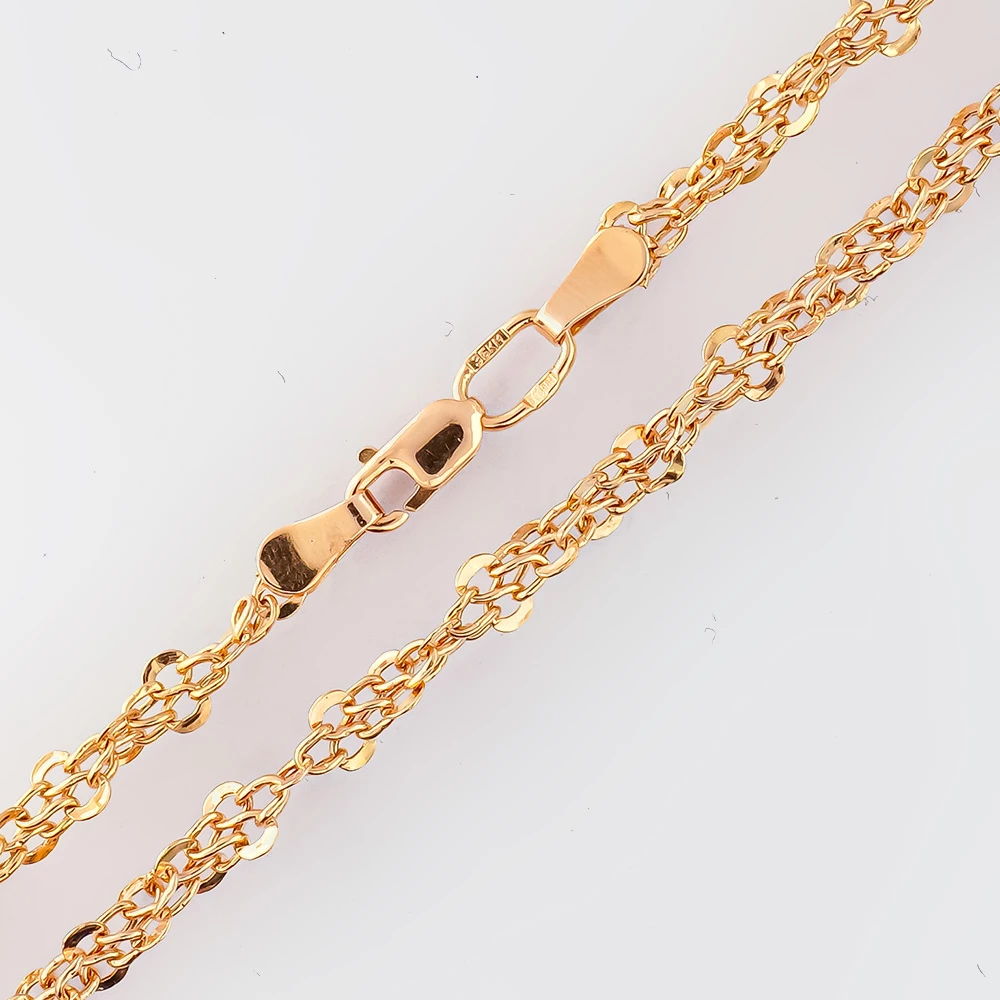 Цепь из красного золота 585 пробы