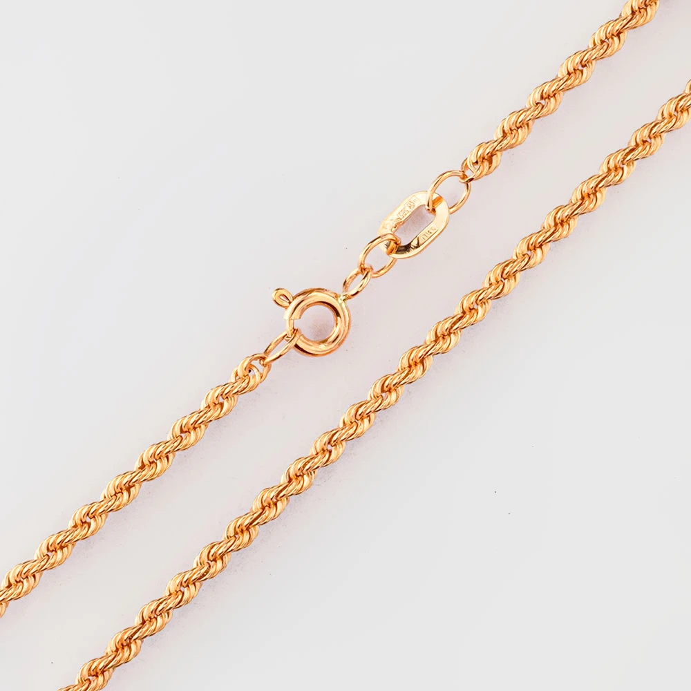 Цепь из красного золота 585 пробы