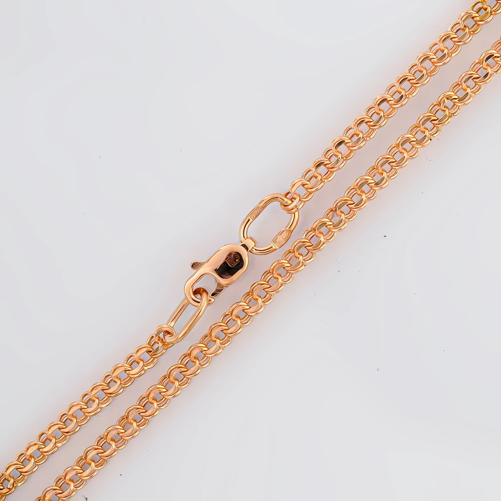 Цепь из красного золота 585 пробы