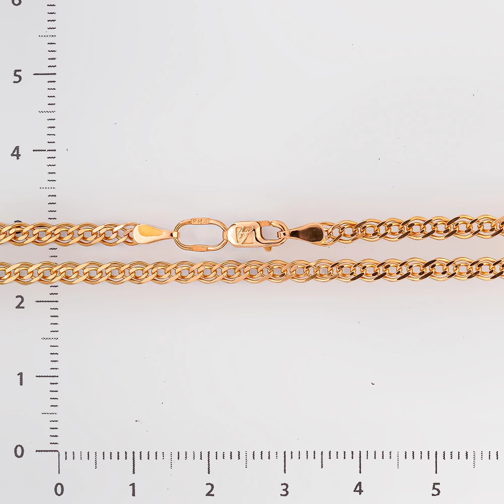 Цепь из красного золота 585 пробы