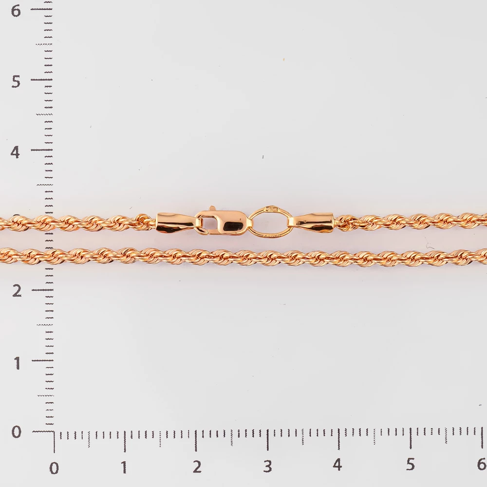 Цепь из красного золота 585 пробы