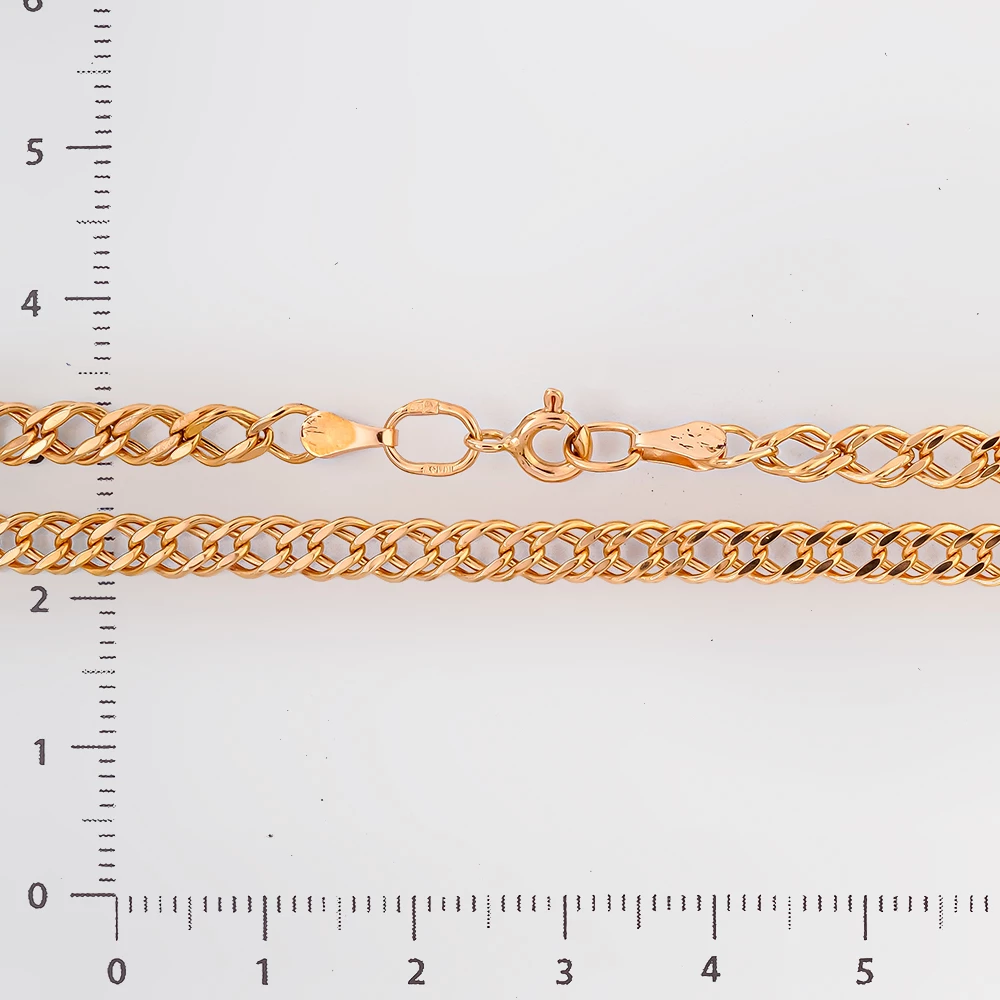 Цепь из красного золота 585 пробы