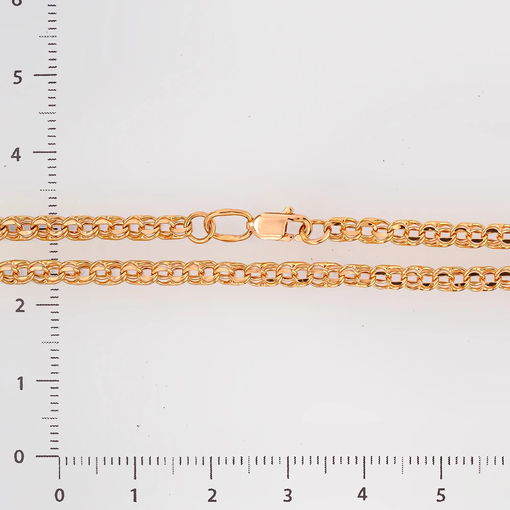 Цепь из красного золота 585 пробы