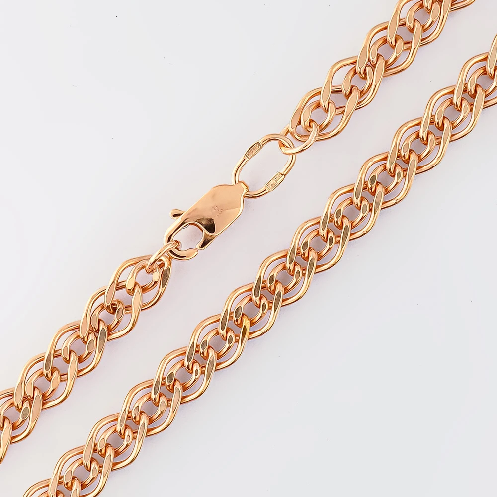 Цепь из красного золота 585 пробы