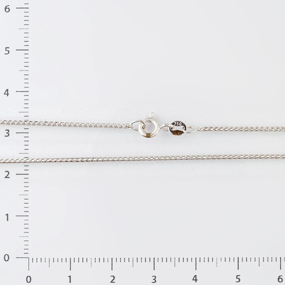 Цепь из белого золота 750 пробы