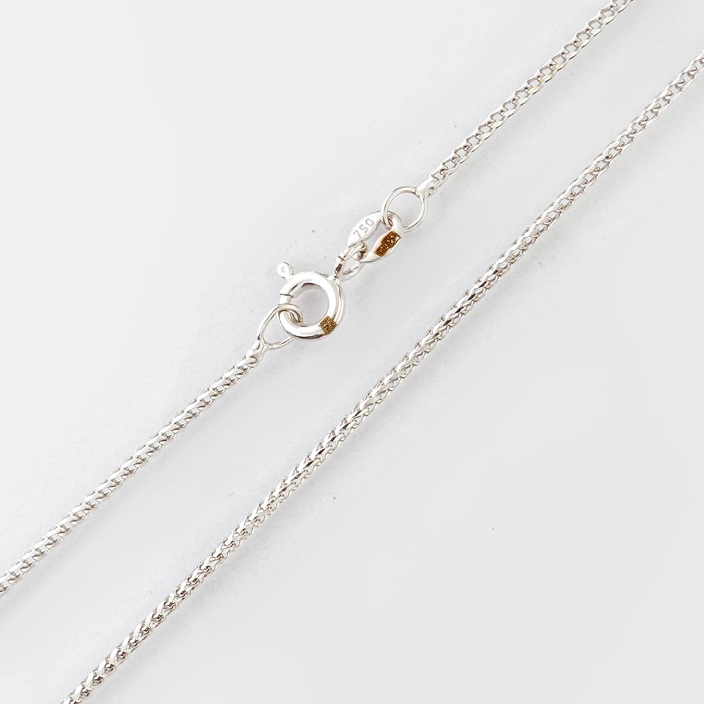 Цепь из белого золота 750 пробы