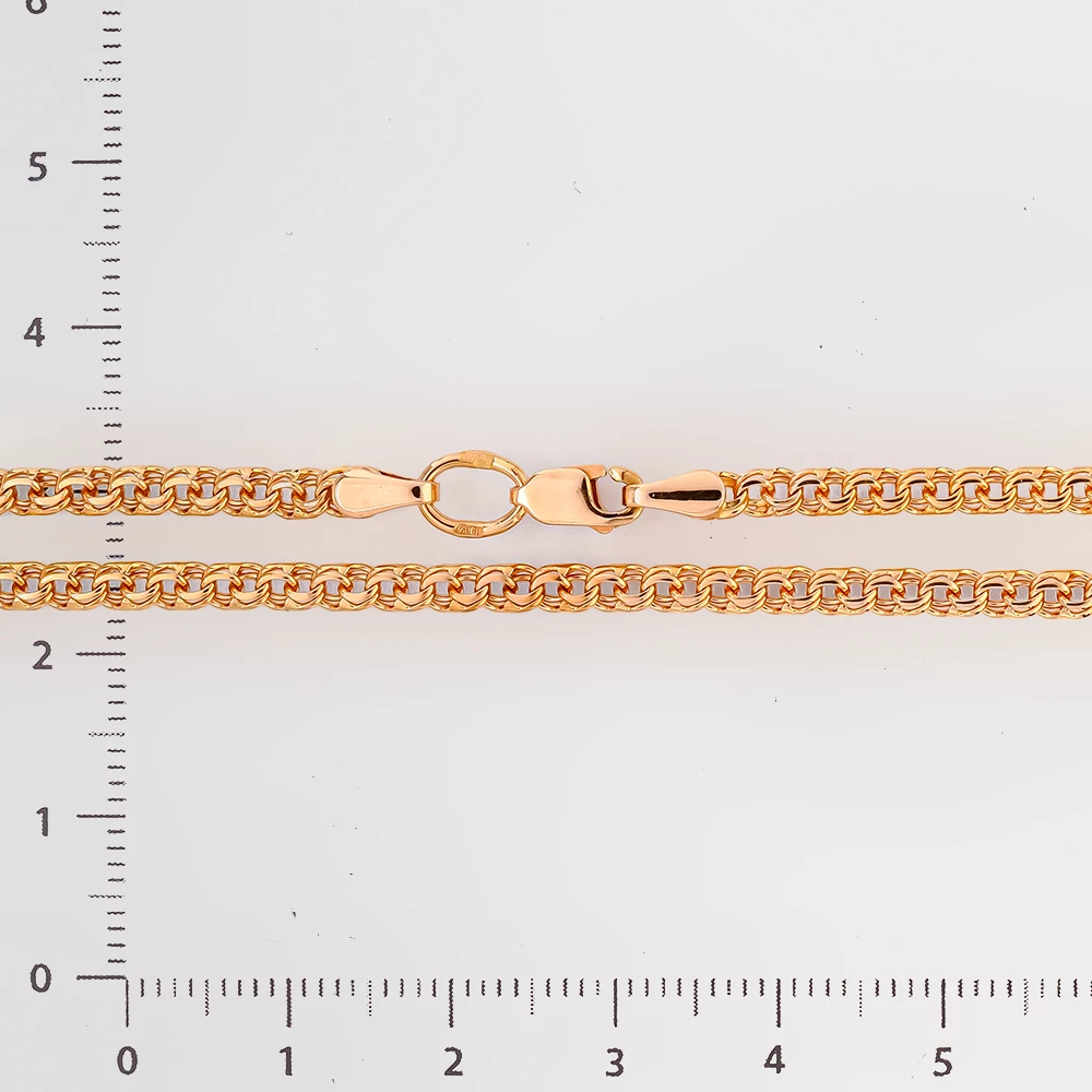 Цепь из красного золота 585 пробы