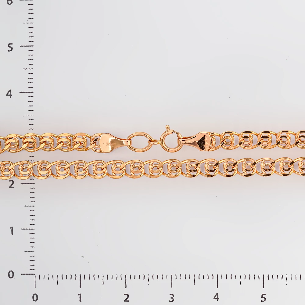 Цепь из красного золота 585 пробы