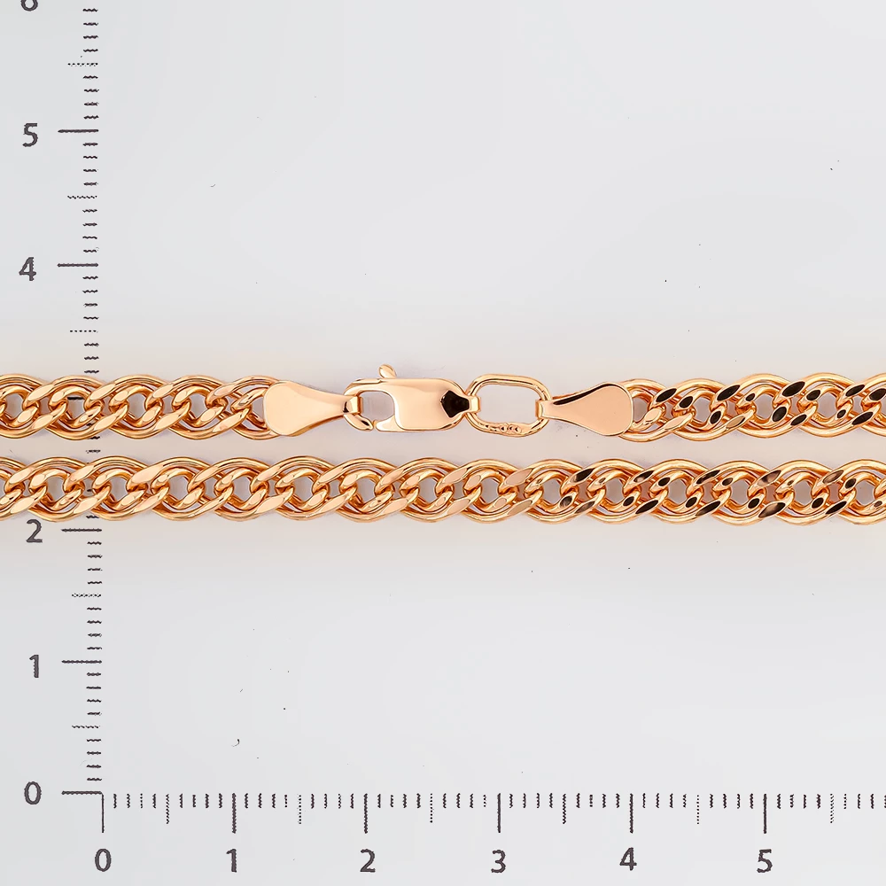 Цепь из красного золота 585 пробы
