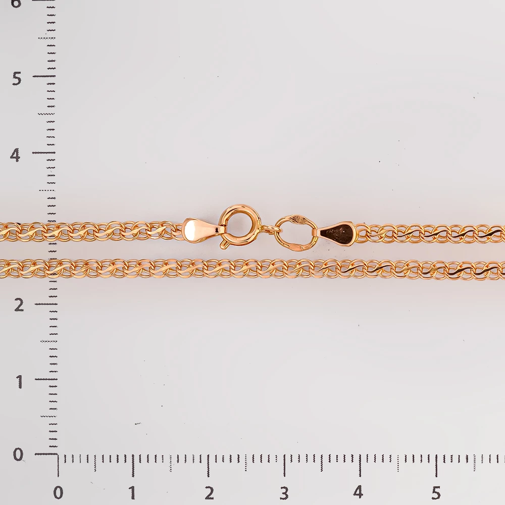 Цепь из красного золота 585 пробы