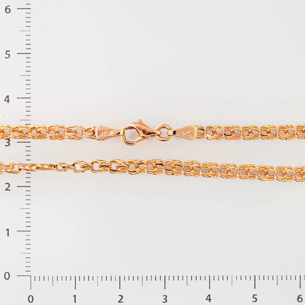 Цепь из красного золота 585 пробы