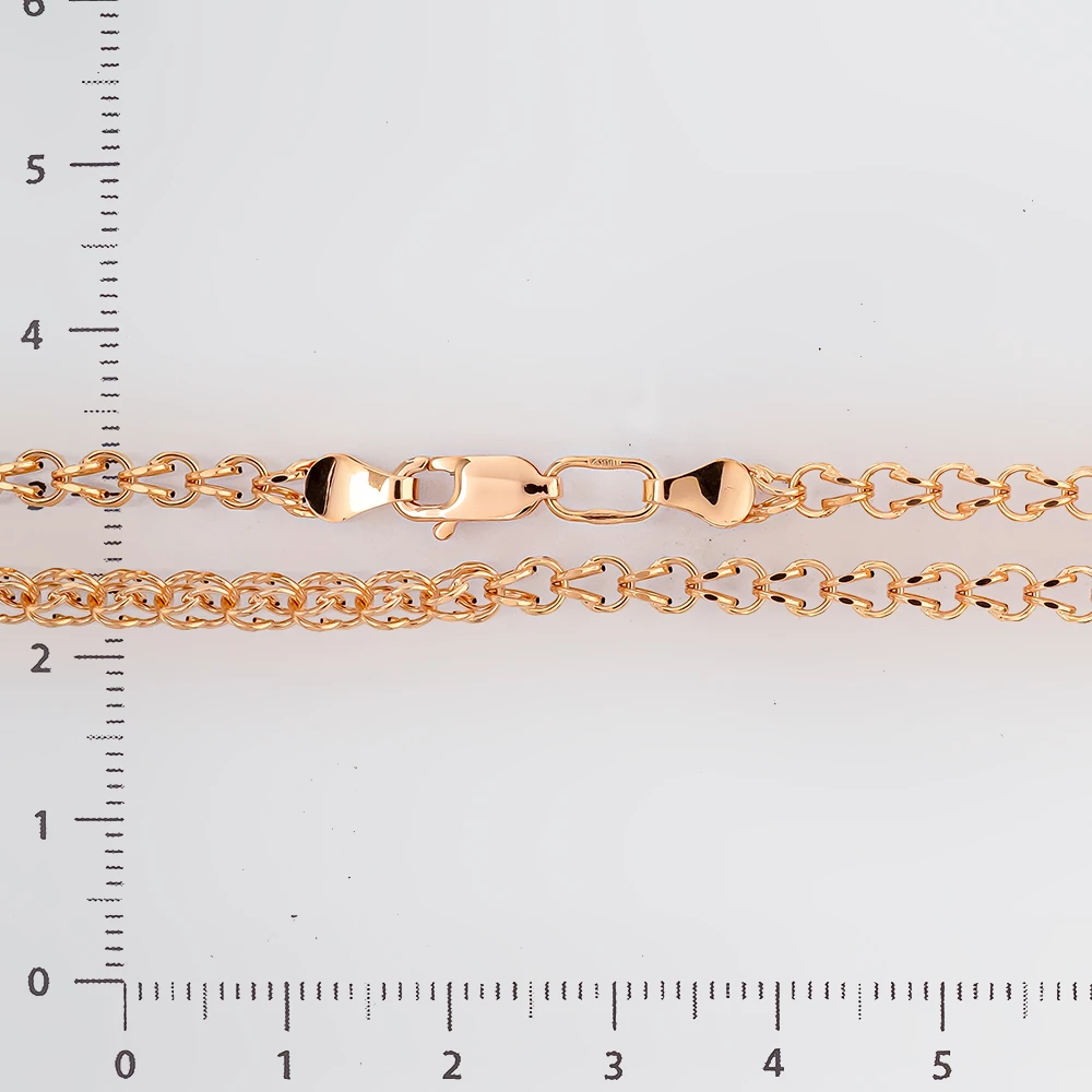 Цепь из красного золота 585 пробы