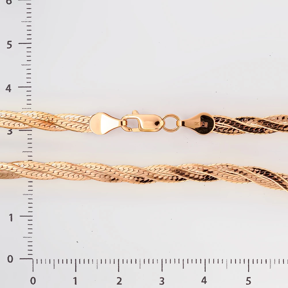 Цепь из красного золота 585 пробы