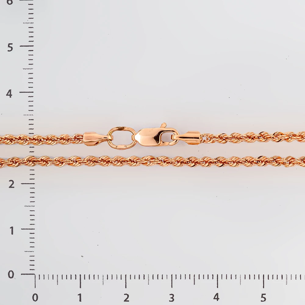 Цепь из красного золота 585 пробы