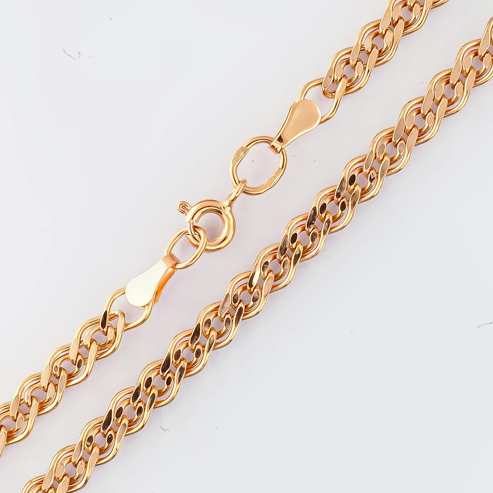 Цепь из красного золота 585 пробы