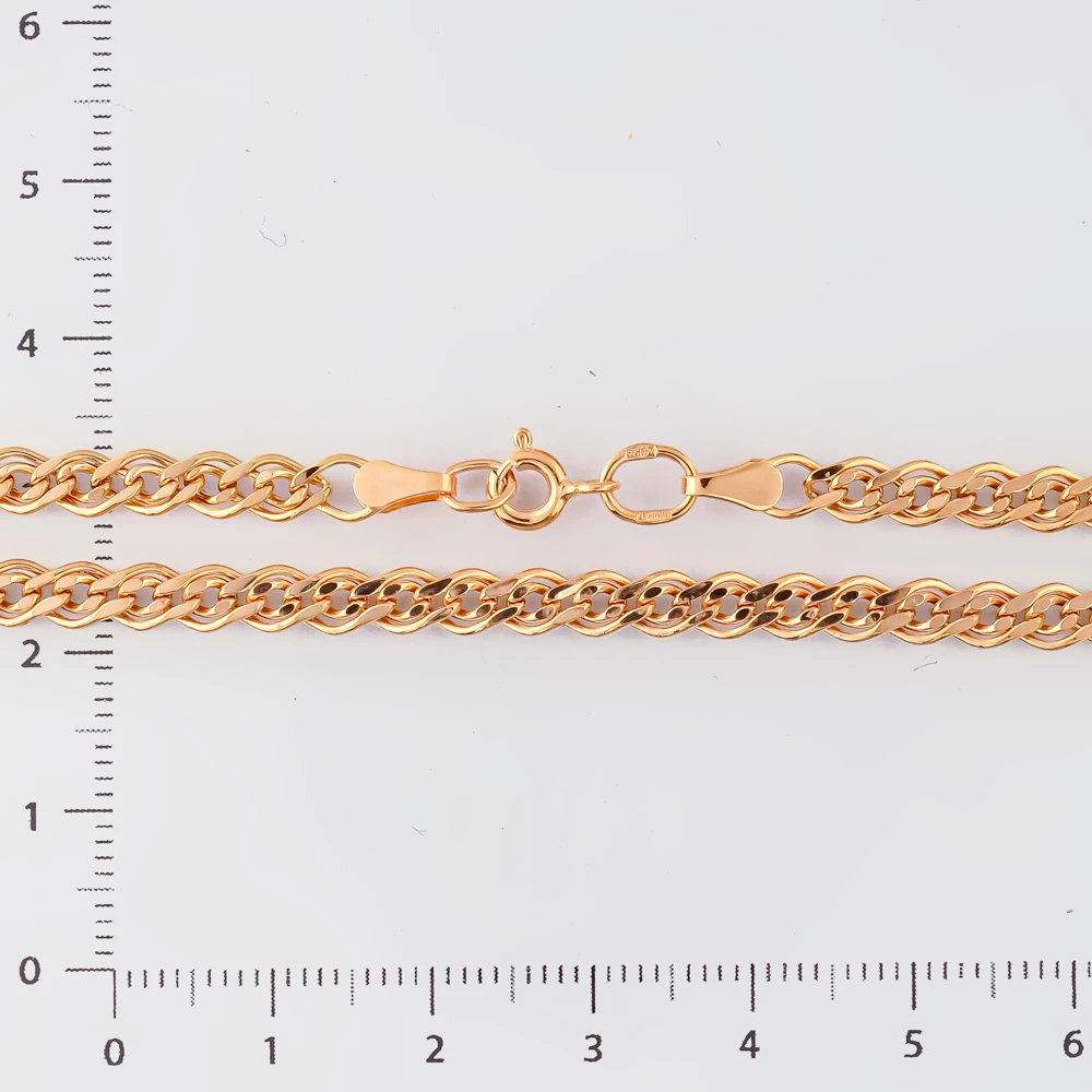 Цепь из красного золота 585 пробы