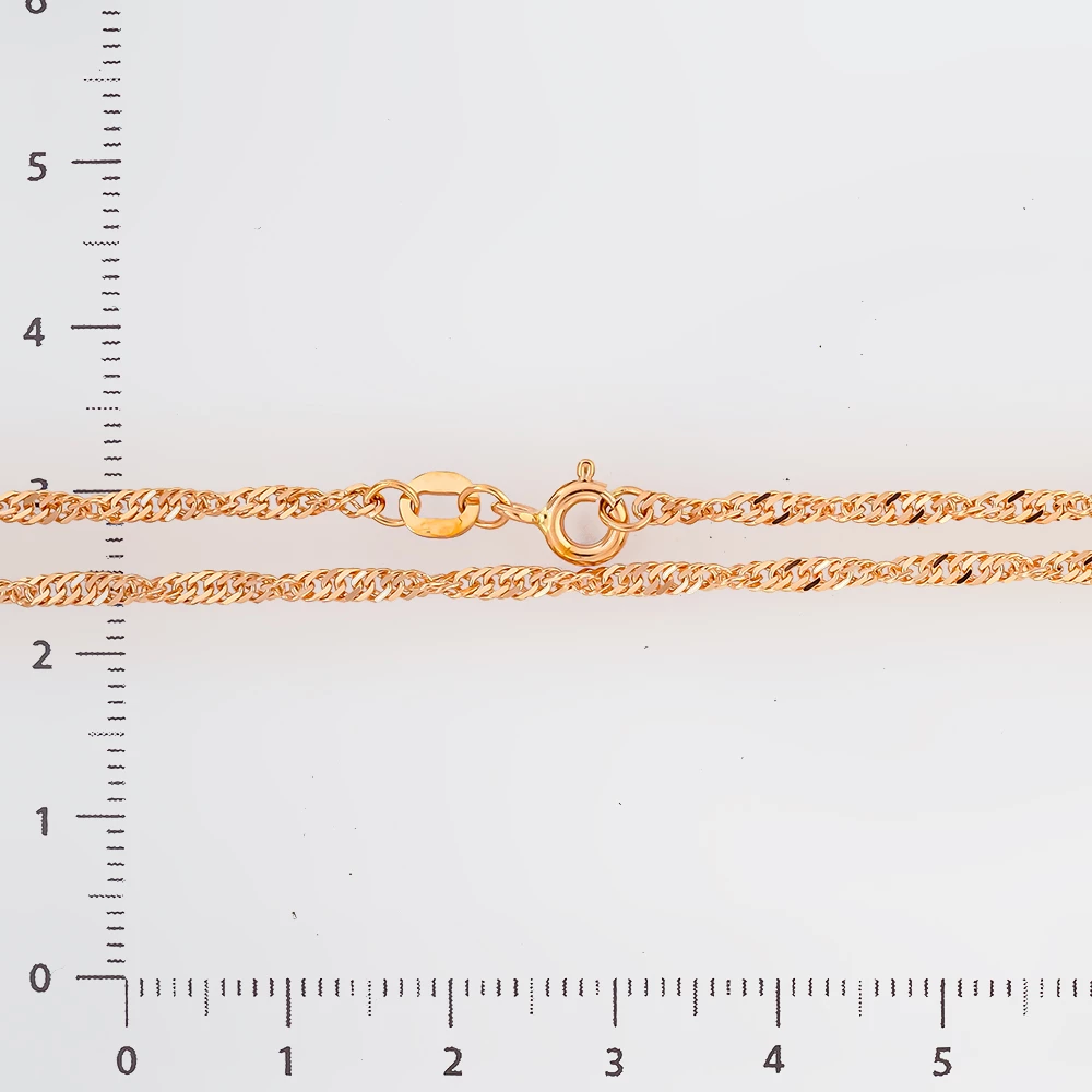 Цепь из красного золота 585 пробы