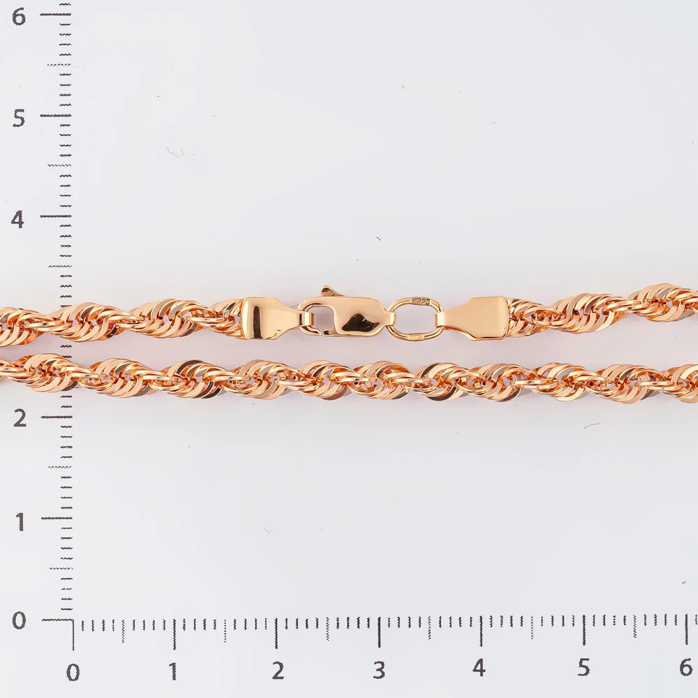 Цепь из красного золота 585 пробы