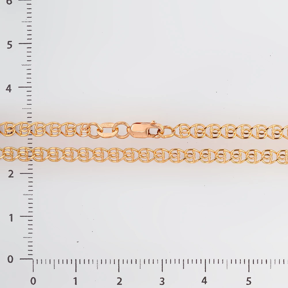 Цепь из красного золота 585 пробы