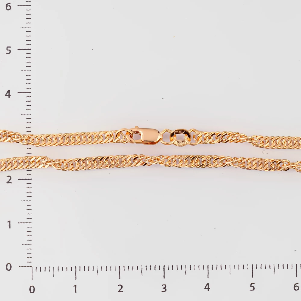 Цепь из красного золота 585 пробы