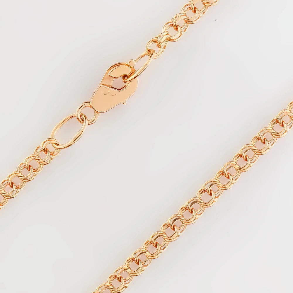 Цепь из красного золота 585 пробы