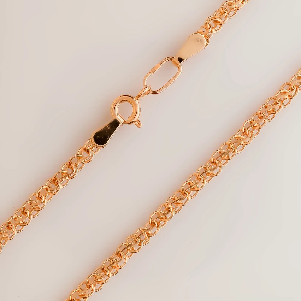 Цепь из красного золота 585 пробы