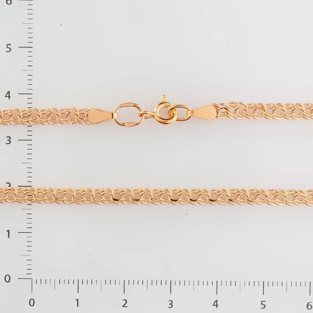 Цепь из красного золота 585 пробы