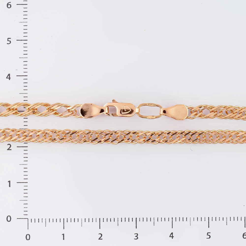 Цепь из красного золота 585 пробы