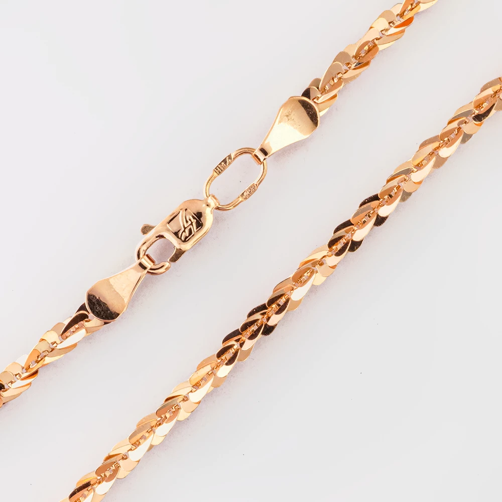 Цепь из красного золота 585 пробы