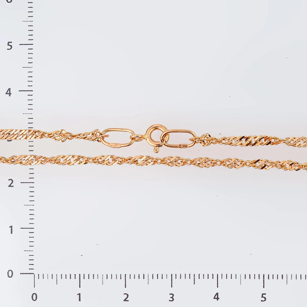 Цепь из красного золота 585 пробы