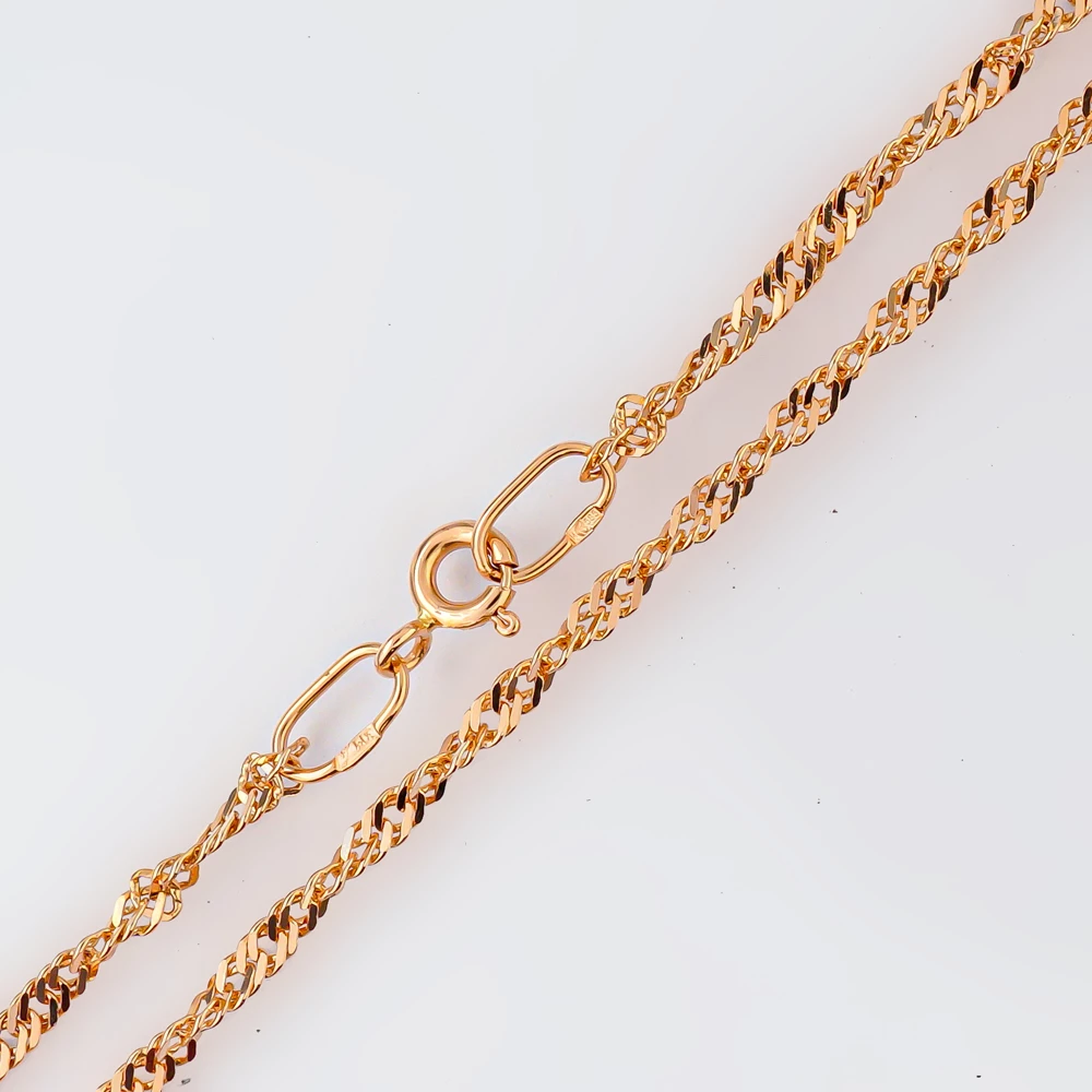 Цепь из красного золота 585 пробы