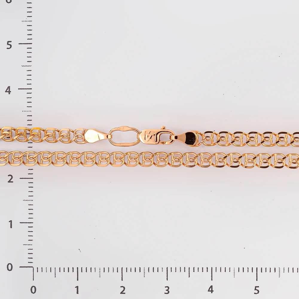 Цепь из красного золота 585 пробы