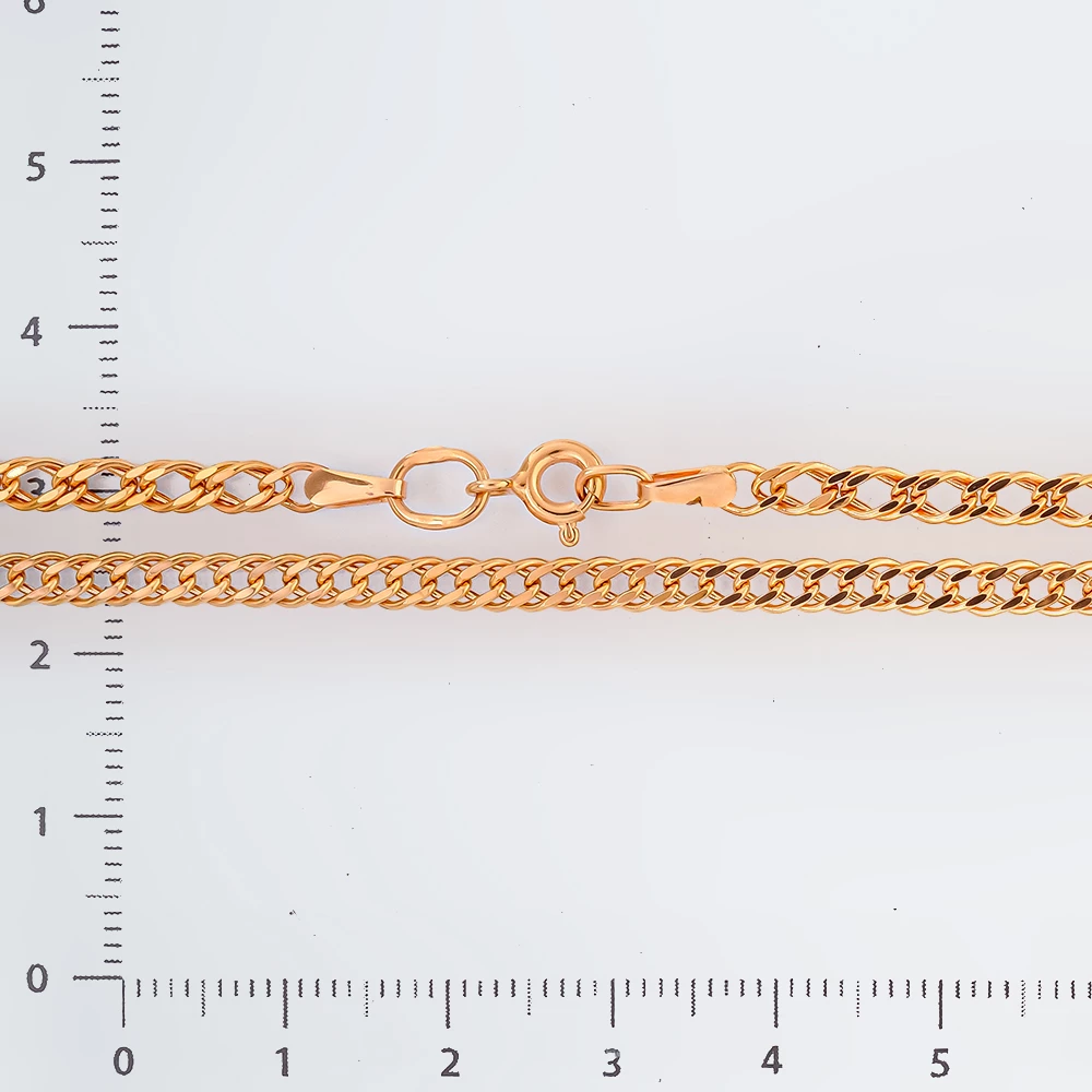 Цепь из красного золота 585 пробы