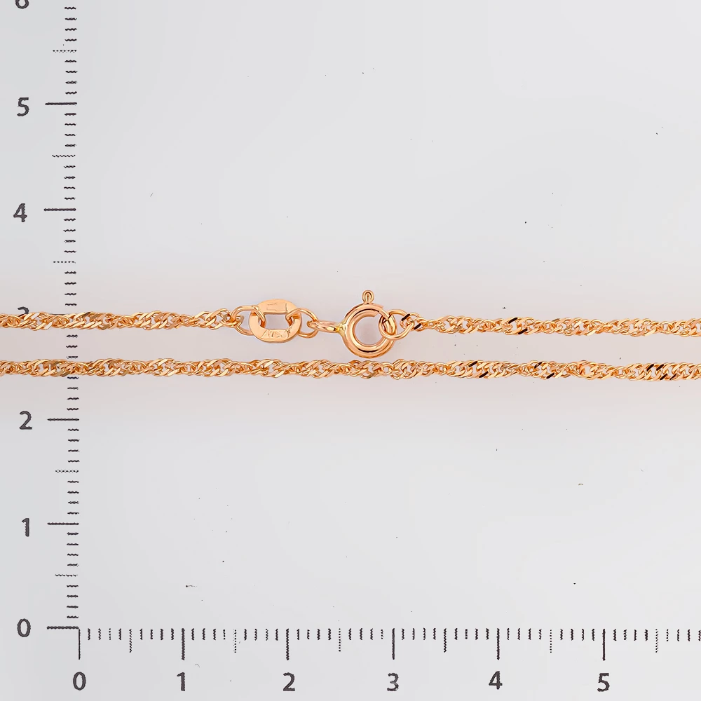 Цепь из красного золота 585 пробы