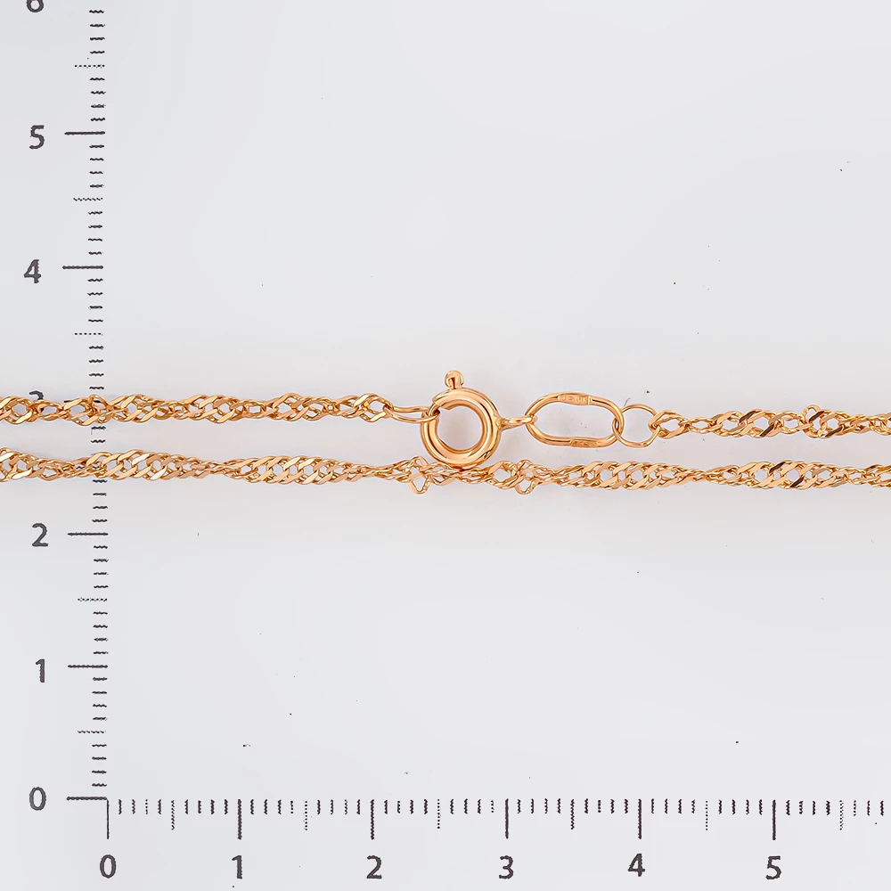 Цепь из красного золота 585 пробы