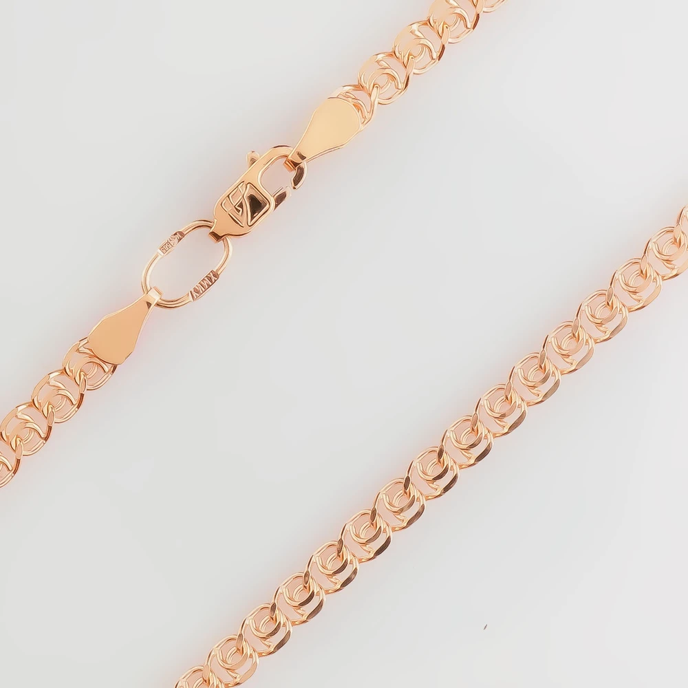 Цепь из красного золота 585 пробы