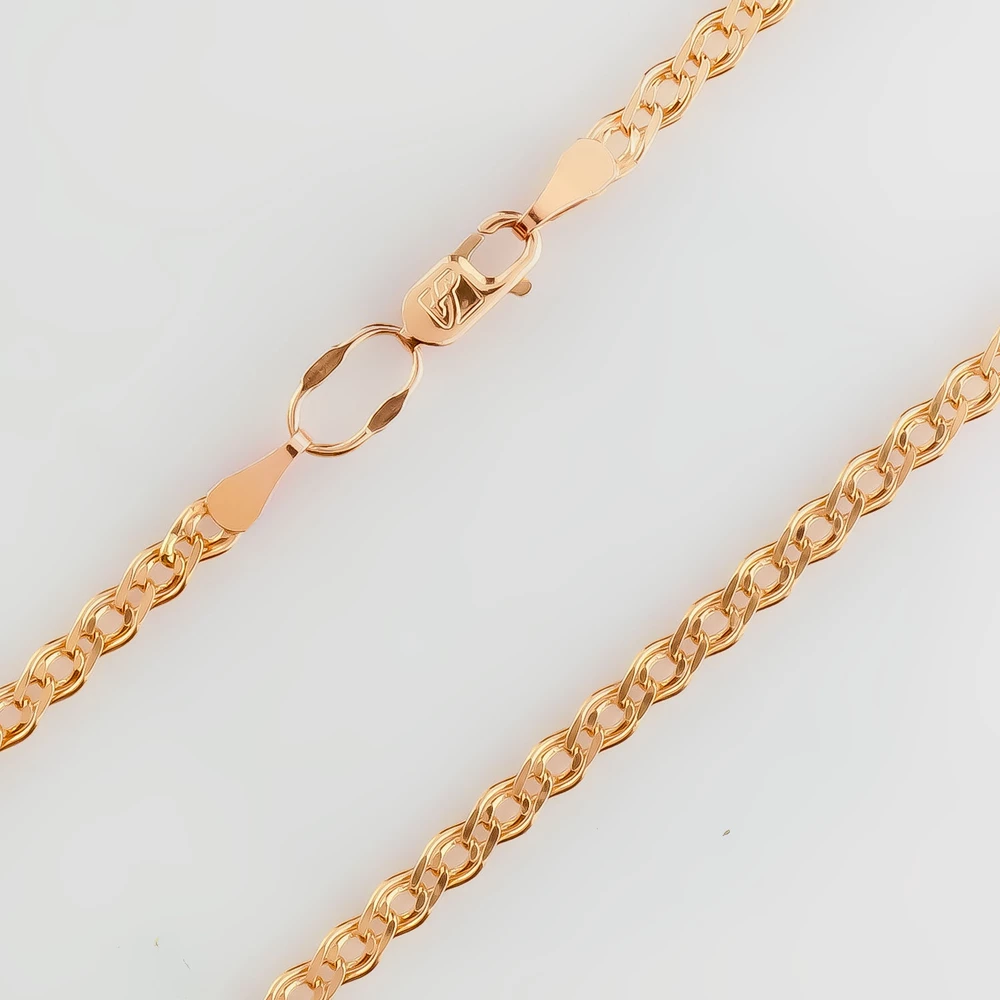 Цепь из красного золота 585 пробы