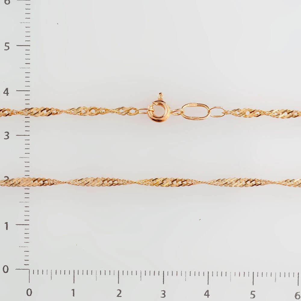 Цепь из красного золота 585 пробы