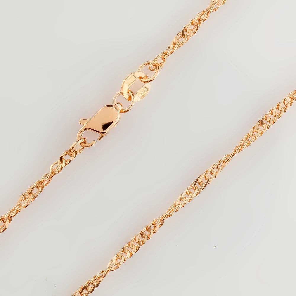 Цепь из красного золота 585 пробы