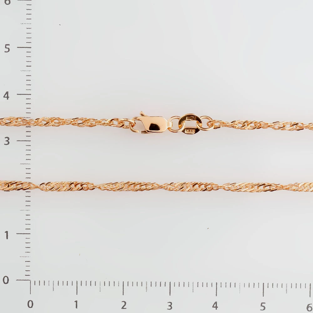 Цепь из красного золота 585 пробы