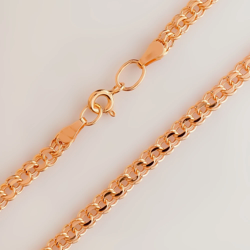 Цепь из красного золота 585 пробы