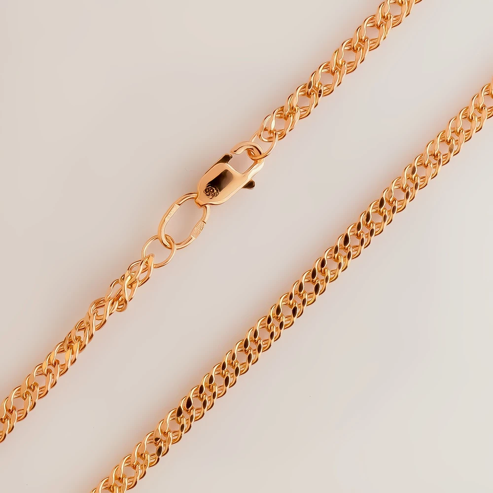 Цепь из красного золота 585 пробы