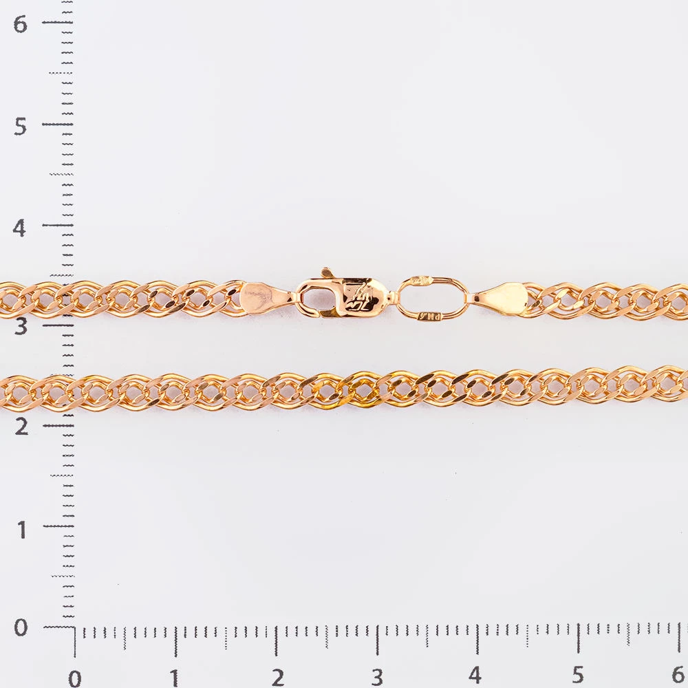 Цепь из красного золота 585 пробы