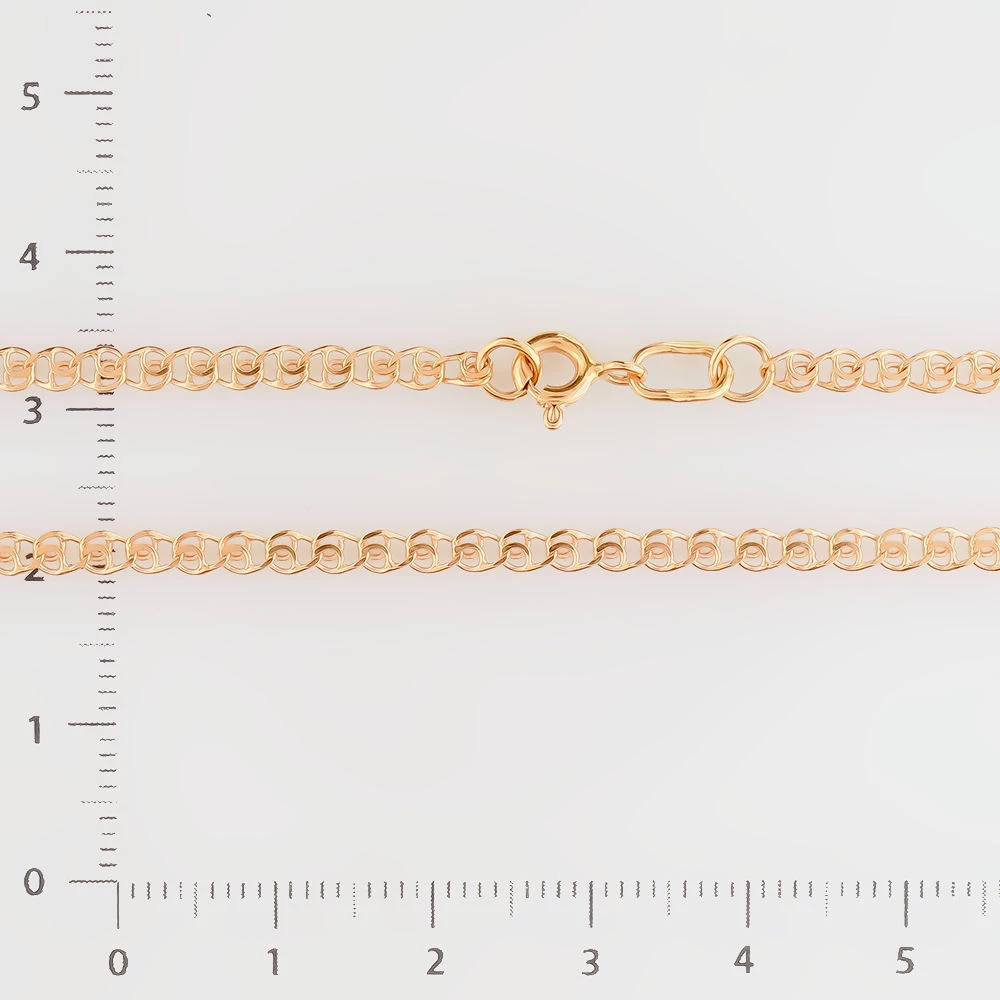 Цепь из красного золота 585 пробы